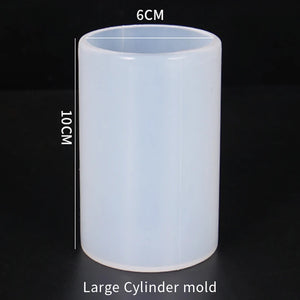 Hexagonal Cylindrical Silicone Mold for Candle Pot Making