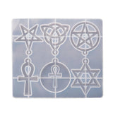 DIY Hexagram Spiritual Amulet Pendant Resin Mold Celtics Pentagrams Star Molds