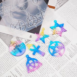 DIY Hexagram Spiritual Amulet Pendant Resin Mold Celtics Pentagrams Star Molds
