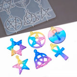 DIY Hexagram Spiritual Amulet Pendant Resin Mold Celtics Pentagrams Star Molds