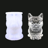 High Mirror Owl Cat Ornaments Resin Mold