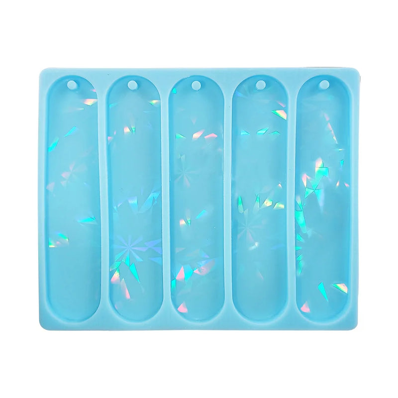 DIY Holographic Bookmark Crystal Epoxy Resin Mold