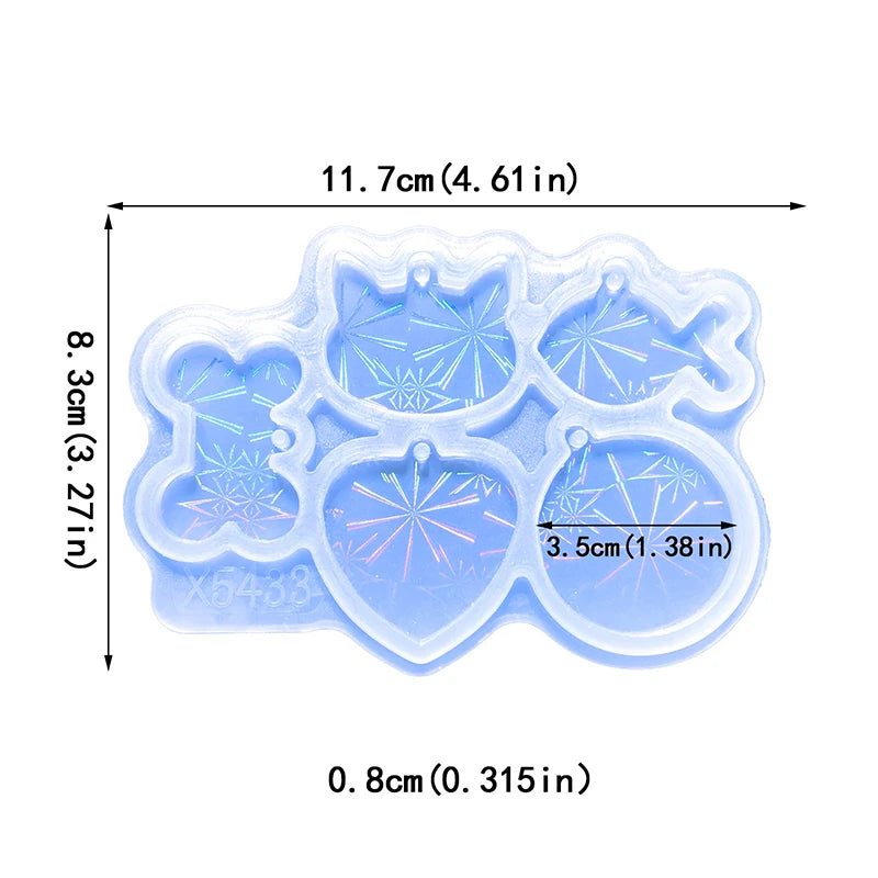 Holographic Charm Silicone Mold for Resin Molds