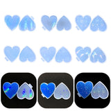 Heart-shaped Epoxy Resin Mold for Pendant Keychain Earrings
