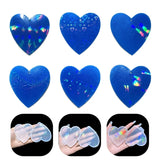 Heart-shaped Epoxy Resin Mold for Pendant Keychain Earrings