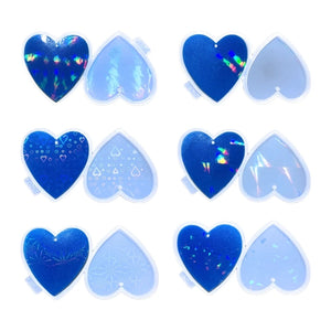Heart-shaped Epoxy Resin Mold for Pendant Keychain Earrings