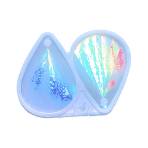 Holographic Laser Water Drop Earrings Silicone Mold
