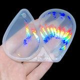 Holographic Laser Water Drop Earrings Silicone Mold