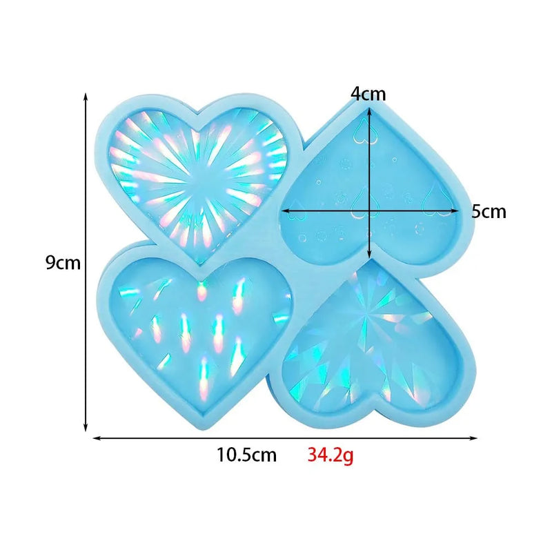 DIY Holographic Light Shadow Epoxy Resin Silicone Mobile Holder Mold