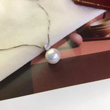 S925 Sterling Silver Pendant Base Settings for Pearl Crystal Jade Agate