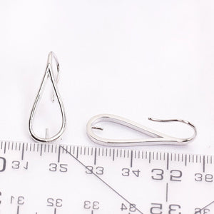 Earrings Mountings for 7-8mm Pearls Stones Beads