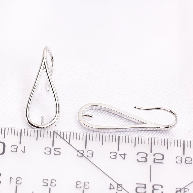 Earrings Mountings for 7-8mm Pearls Stones Beads