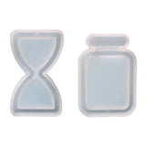 DIY Hourglass Drifting Bottle Silicone Mold Key Chain Pendant