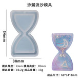 DIY Hourglass Drifting Bottle Silicone Mold Key Chain Pendant