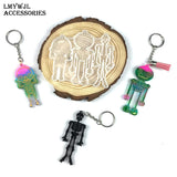 DIY Human Skull Frame Keychain Resin Mold Halloween Pendant Casting Mold
