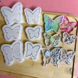 Butterfly Shape Quicksand Silicone Epoxy Mold for Keychain Pendant