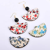 Japanese Sakura Fan Earrings - Sweet Temperament Female Earrings