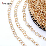 14K Brass Round Cuban Chain Bulk for DIY Jewellery - Supplies
