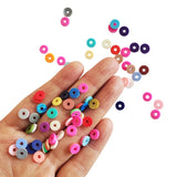 DIY Jewelry 24 Colors 6mm Polymer Clay Spacer Bead Boho Bracelet Making Craft