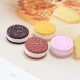DIY Jewelry Accessories 100pcs 16MM 3D Resin Cabochons Colorful Round Biscuit
