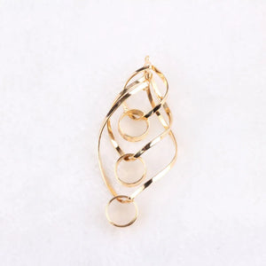 DIY 18k Gold Irregular Earring Pendant Material