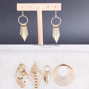 DIY 18k Gold Irregular Earring Pendant Material