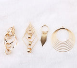 DIY 18k Gold Irregular Earring Pendant Material