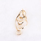 DIY 18k Gold Irregular Earring Pendant Material