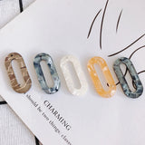 Acrylic Translucent Hollow Oval Jewelry Accessories