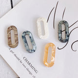Acrylic Translucent Hollow Oval Jewelry Accessories