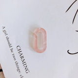 Acrylic Glossy Translucent Oval Jewelry Accessories