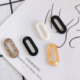 Acrylic Translucent Hollow Oval Jewelry Accessories