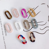 Acrylic Glossy Translucent Oval Jewelry Accessories