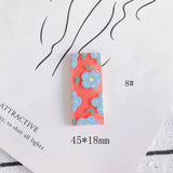 Acrylic Resin Floral Art Necklace Pendants 30pcs