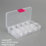 10-Lattice Accessories Box Earrings Charms Storage Fishing Tackle Packaging