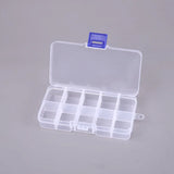 10-Lattice Accessories Box Earrings Charms Storage Fishing Tackle Packaging