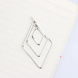 Copper Plated 18k Diamond Shaped Earrings Pendant 6pcs