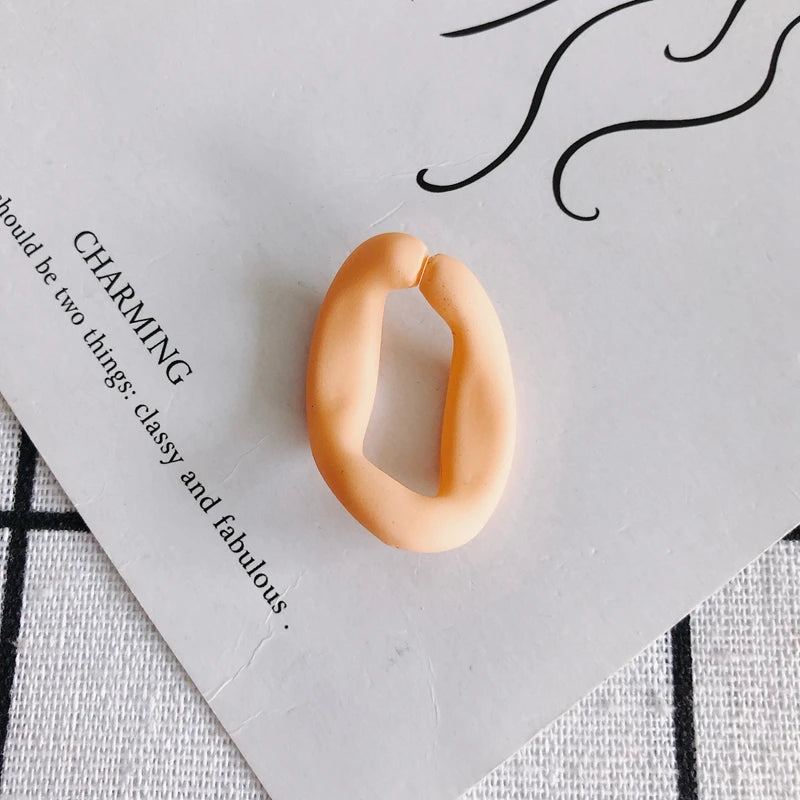 Cream Irregular Oval DIY Jewelry Accessories Phone Case Material