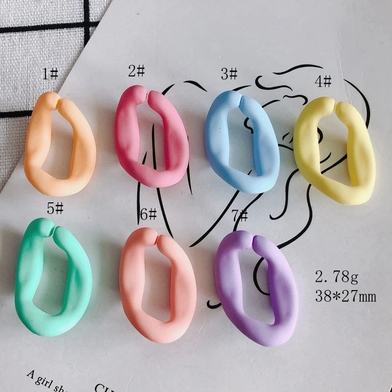 Cream Irregular Oval DIY Jewelry Accessories Phone Case Material