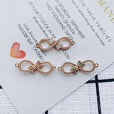 DIY Figure 8 Double Pendant Diamond Jewelry Set