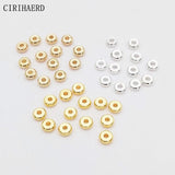 DIY Jewelry Accessories Flat Bead 14K/18K Plated Brass Spacer Beads