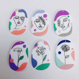 Plant Acrylic Pendant Jewelry Accessories