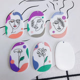 Plant Acrylic Pendant Jewelry Accessories