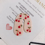 20pcs Fruit Cherry Orange Acrylic Earring Charms Pendants