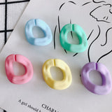 Frosted Irregular Oval Opening Accessories for Jewelry Making