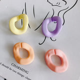 Frosted Irregular Oval Opening Accessories for Jewelry Making