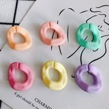 Frosted Irregular Oval Opening Accessories for Jewelry Making