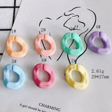 Frosted Irregular Oval Opening Accessories for Jewelry Making