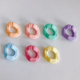 Frosted Irregular Oval Opening Accessories for Jewelry Making