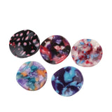 Acetate Wave Harajuku Round Earrings Pendant 4pcs